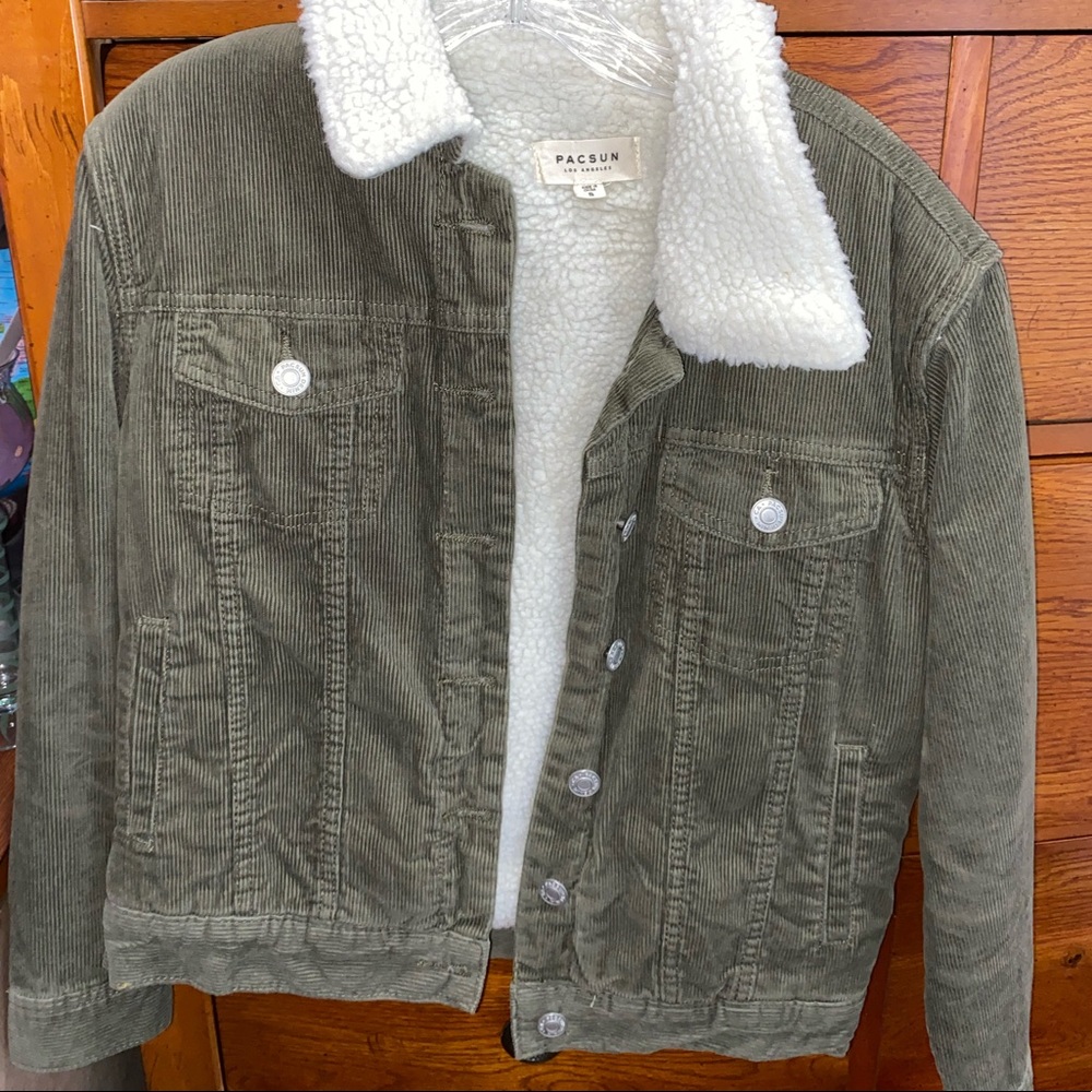 Pacsun green denim jacket